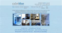 Desktop Screenshot of calmblue.org.uk