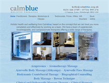 Tablet Screenshot of calmblue.org.uk